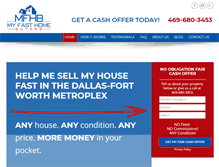 Tablet Screenshot of dfwhouseforcash.com